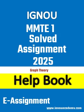 IGNOU MMTE 1 Solved Assignment 2025