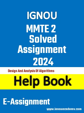 IGNOU MMTE 2 Solved Assignment 2024