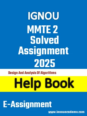 IGNOU MMTE 2 Solved Assignment 2025