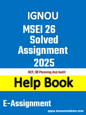 IGNOU MSEI 26 Solved Assignment 2025
