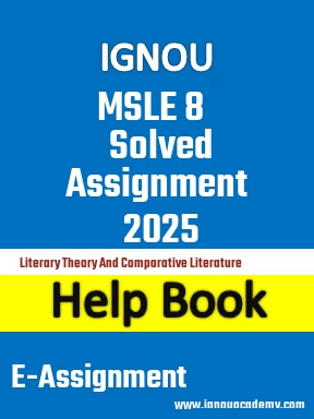 IGNOU MSLE 8 Solved Assignment 2025
