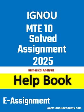 IGNOU MTE 10 Solved Assignment 2025
