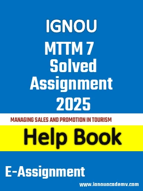 IGNOU MTTM 7 Solved Assignment 2025