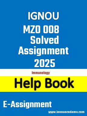 IGNOU MZO 008 Solved Assignment 2025