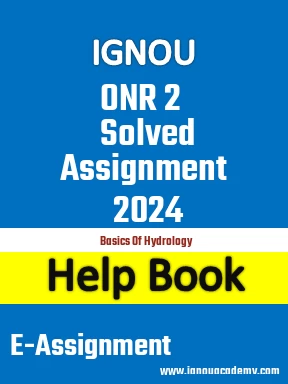 IGNOU ONR 2 Solved Assignment 2024